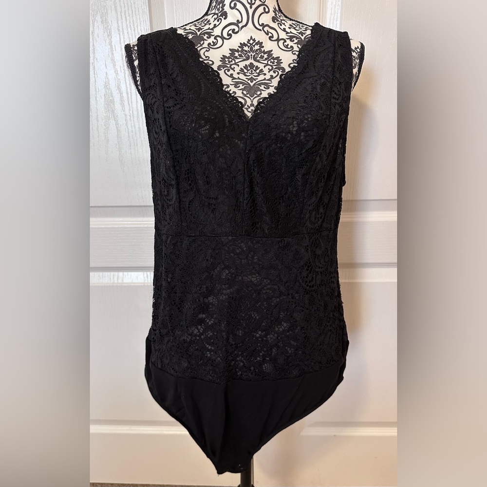 Torrid Black Lace Bodysuit